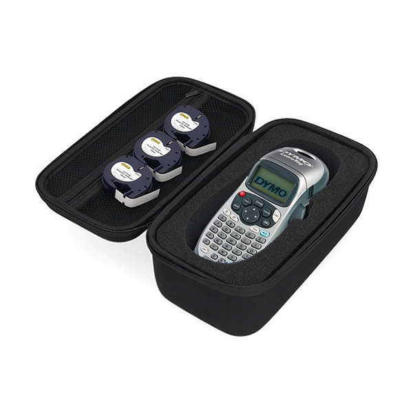 Dymo LetraTag LT-100H märkmaskin (silver) + förvaringsväska och 3 tejp 653787 - 1