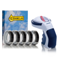 Dymo Omega Präglingsmaskin + 5 tejper  089308