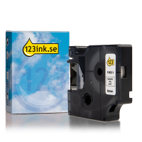Dymo S0718260 | 18051 | IND Rhino | Heat Shrink | svart text - vit tejp | 6mm (varumärket 123ink) 088695