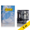 Dymo S0718280 | 18053 | IND Rhino | Heat Shrink | svart text - vit tejp | 9mm (varumärket 123ink) | 5st