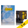 Dymo S0718310 | 18056 | IND Rhino | Heat Shrink | svart text - gul tejp | 12mm (varumärket 123ink) | 5st