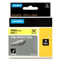 Dymo S0718340 | 18058 | IND Rhino | Heat Shrink | svart text - gul tejp | 19mm (original) 18058 088710