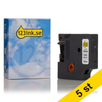 Dymo S0718600 | 18444 | IND Rhino | svart text - vit tejp | 12mm (varumärket 123ink) | 5st 653092