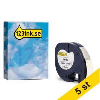 Dymo S0718850 | 18769 | vit Iron-On tejp | 12mm (varumärket 123ink) | 5st S0718850C 650575