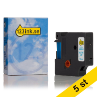 Dymo S0720690 | 40914 | blå text - vit tejp | 9mm (varumärket 123ink) | 5st S0720690C 650609