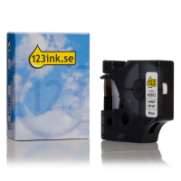 Dymo S0720780 | 43613 | svart text - vit tejp | 6mm (varumärket 123ink)