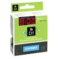 Dymo S0720870 | 45807 | svart text - röd tejp | 19mm (original) S0720870 088410