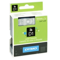 Dymo S0720900 | 45810 | vit text - klar tejp | 19mm (original) S0720900 088416