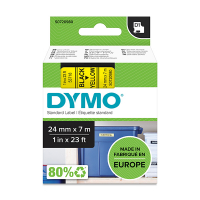 Dymo S0720980 | 53718 | svart text - gul tejp | 24mm (original) S0720980 088432