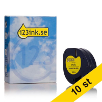 Dymo S0721620 | 91202 | gul plasttejp | 12mm (varumärket 123ink) | 10st S0721620C 650779