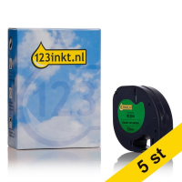 Dymo S0721640 | 91204 | grön plasttejp | 12mm (varumärket 123ink) | 5st S0721640C 650566