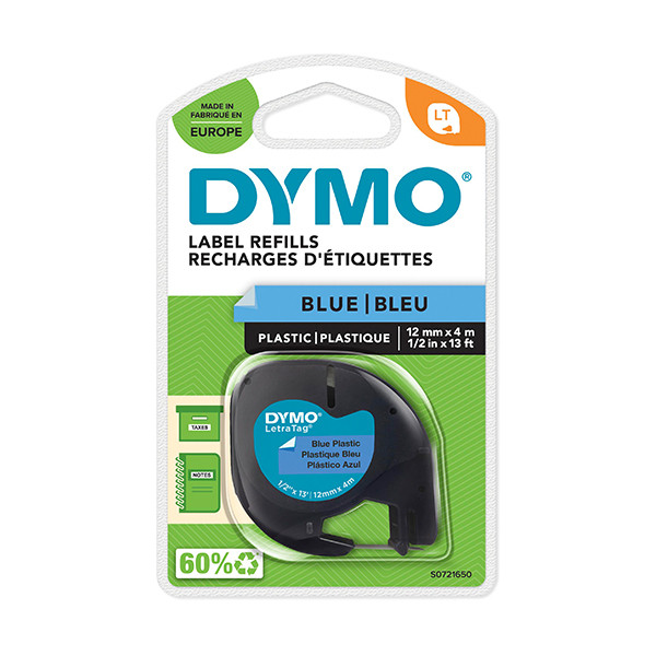 Dymo S0721650 | 91205 | blå plasttejp | 12mm (original) S0721650 088310 - 1