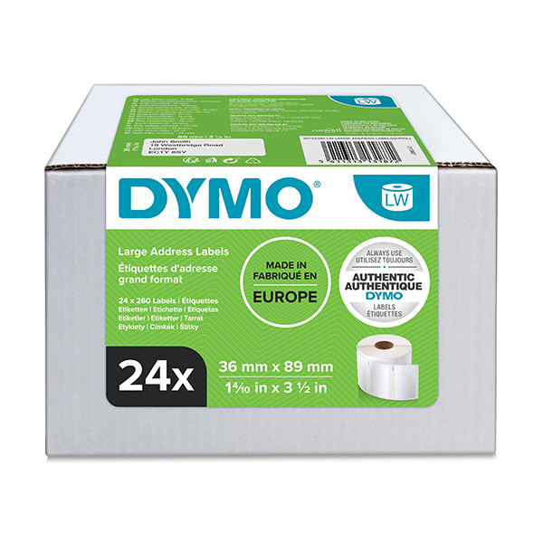 Dymo S0722390 | 13187 | adressetiketter | 99012 (ORIGINAL) | 24st S0722390 088542 - 1