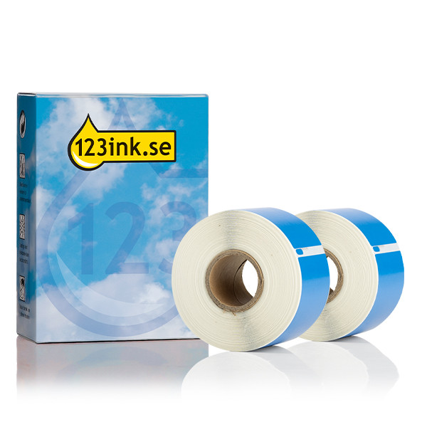 Dymo S0722400 | 99012 | stora adressetiketter | blå (varumärket 123ink) | 2st 089270 - 1