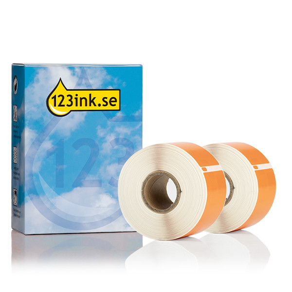 Dymo S0722400 | 99012 | stora adressetiketter | orange (varumärket 123ink) | 2st 089271 - 1