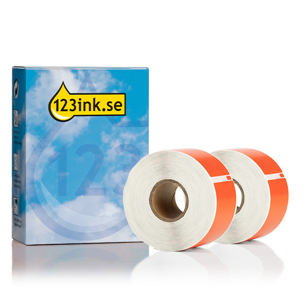 Dymo S0722400 | 99012 | stora adressetiketter | röd (varumärket 123ink) | 2st 089269 - 1