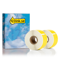 Dymo S0722400 | 99012 breda adressetiketter | gul (varumärket 123ink) | 2st 089268