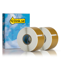 Dymo S0722400 | 99012 breda adressetiketter | guld (varumärket 123ink) | 2st 089366