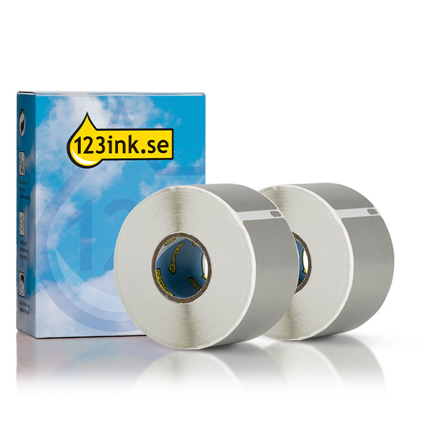 Dymo S0722400 | 99012 breda adressetiketter | silver (varumärket 123ink) | 2st 089368 - 1