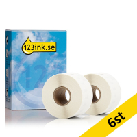 Dymo S0722400 | 99012 breda adressetiketter (varumärket 123ink) | 6st 089278