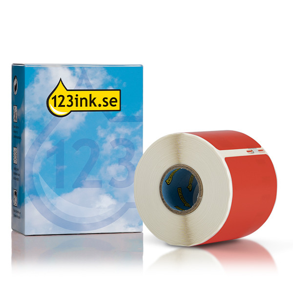 Dymo S0722430 | 99014 | frakt- och namnskyltsetiketter | röd (varumärket 123ink) 089371 - 1