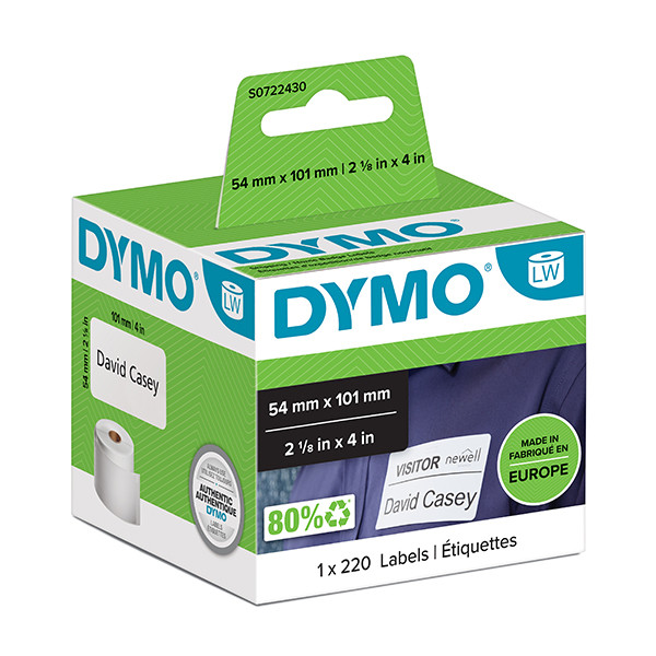 Dymo S0722430 | 99014 | fraktetiketter - namnskyltar (original) S0722430 088508 - 1