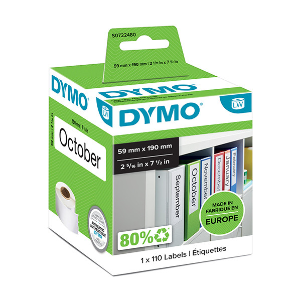 Dymo S0722480 | 99019 | Lever Arch labels (original) S0722480 088514 - 1
