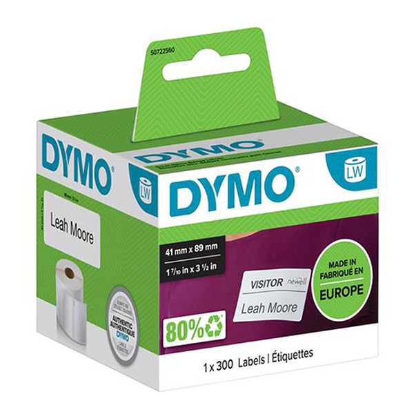 Dymo S0722560 | 11356 | avtagbara namnskyltsetiketter (original) 088524 - 1
