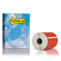 Dymo S0904980 | extra stora fraktetiketter | röd (varumärket 123ink) 089379