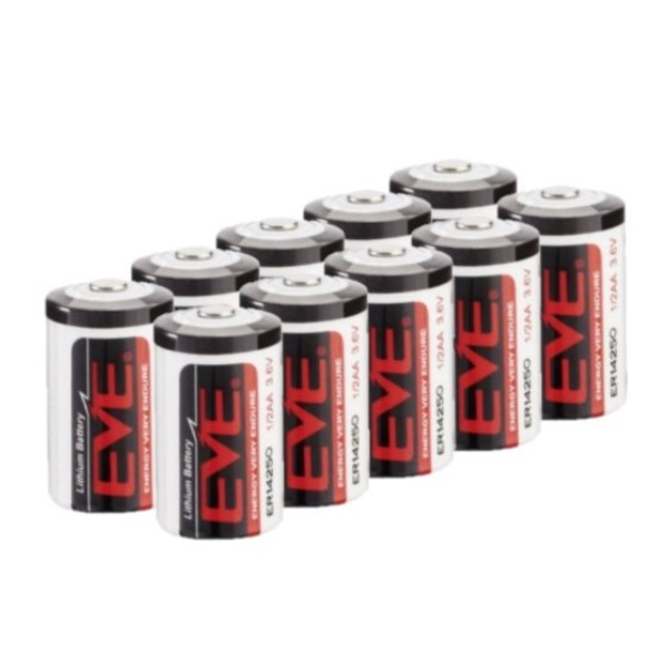 EVE ER14250 | 3,6V 1,2Ah | 1/2 AA batteri | 10st AEV00030 - 1