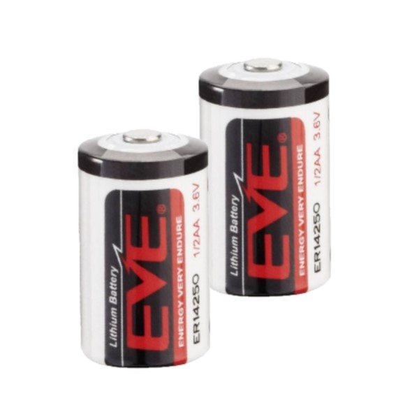 EVE ER14250 | 3,6V 1,2Ah | 1/2 AA batteri | 2st AEV00065 - 1