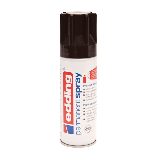 Edding 5200 Sprayfärg akryl blank djupsvart | 200 ml 4-5200951 239072 - 1