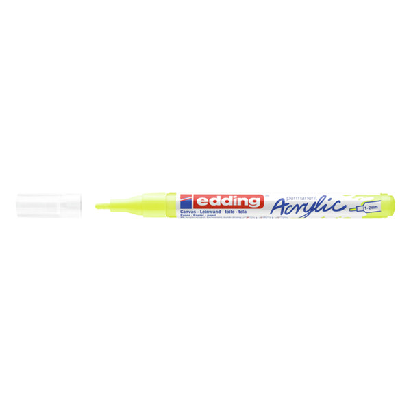 Edding Akrylmarkör 1.0mm - 2.0mm | Edding 5300 | neongul 4-5300065 240184 - 1