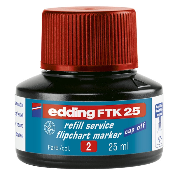 Edding Bläckrefill märkpennor | Edding FTK 25 | röd 4-FTK25002 200955 - 1