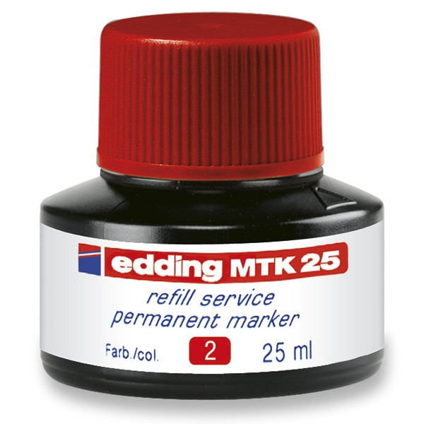 Edding Bläckrefill märkpennor | Edding MTK 25 | 25ml | röd 4-MTK25002 200931 - 1