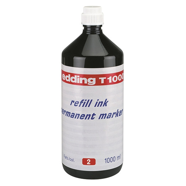 Edding Bläckrefill märkpennor | Edding T1000 | 1L | röd 4-T1000002 239314 - 1