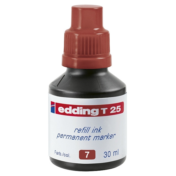 Edding Bläckrefill märkpennor | Edding T 25 | 30ml | brun 4-T25007 200922 - 1