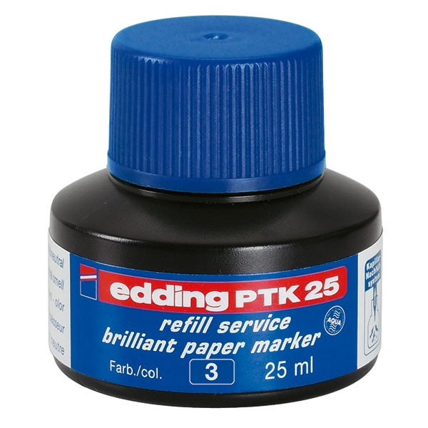 Edding Bläckrefill märkpennor 25ml | Edding PTK 25 | blå 4-PTK25003 239223 - 1