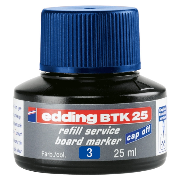 Edding Bläckrefill whiteboardpennor 25ml | Edding BTK 25 | blå 4-BTK25003 200564 - 1
