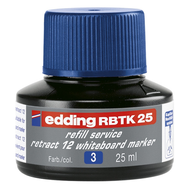 Edding Bläckrefill whiteboardpennor 25ml | Edding RBTK 25 | blå 4-RBTK25003 200940 - 1