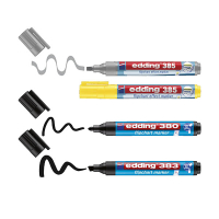 Blädderblockspenna 1.0mm - 5.0mm | Edding 380+383+385 | sorterade färger | 4st 200998