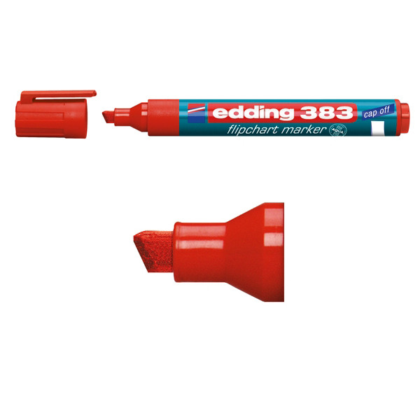 Edding Blädderblockspenna 1.0mm - 5.0mm | Edding 383 | röd 4-383002 200943 - 1