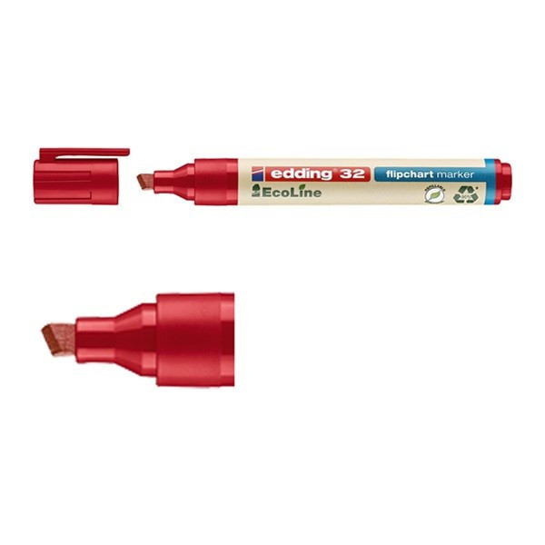 Edding Blädderblockspenna 1.0mm - 5.0mm | Edding EcoLine 32 | röd 4-32002 240360 - 1