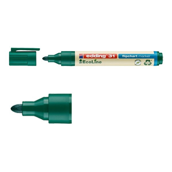 Edding Blädderblockspenna 1.5mm - 3.0mm | Edding 31 EcoLine  | grön 4-31004 240358 - 1