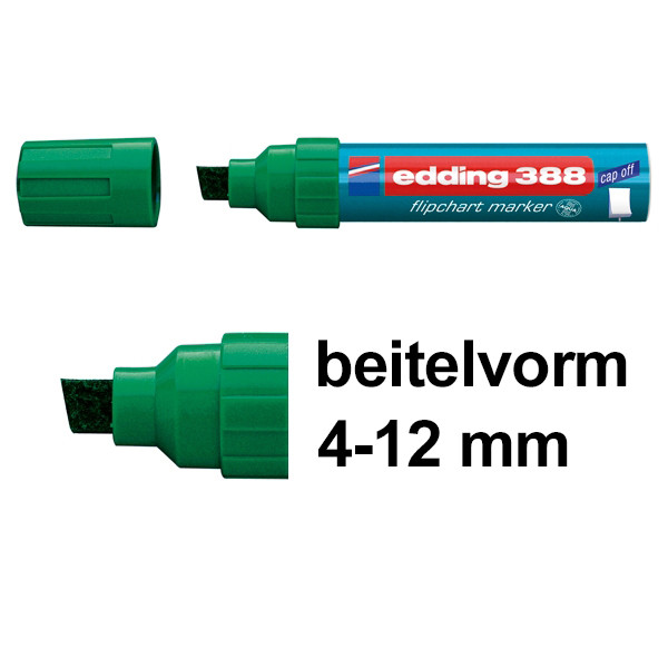 Blädderblockspenna 4.0mm - 12.0mm | Edding 388 | grön 200949 - 1