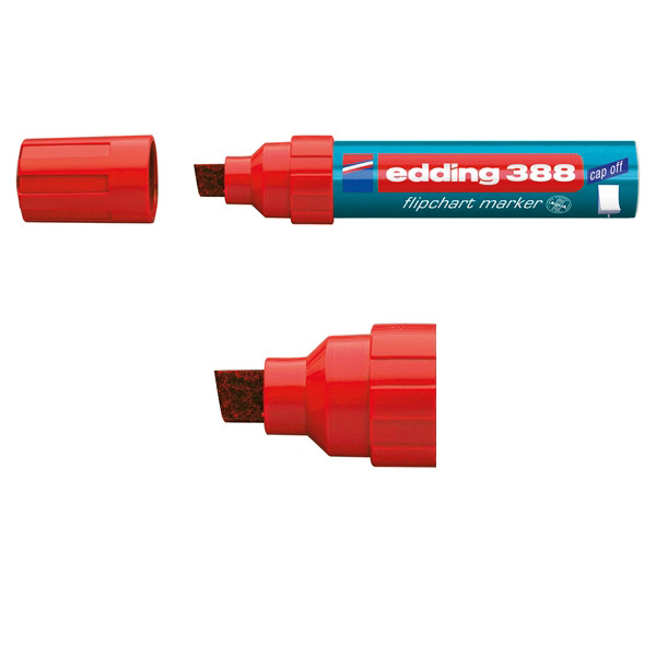 Edding Blädderblockspenna 4.0mm - 12.0mm | Edding 388 | röd 4-388002 200947 - 1