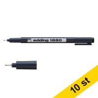 Fineliner 0.2mm | Edding 1880 | svart | 10st 240125