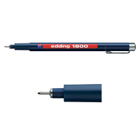 Edding Fineliner 0.5mm | Edding 1800 | röd 4-180005002 239234