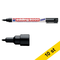 Edding Frysmärkpenna 1.0mm | Edding 8000 | svart | 10st  239543