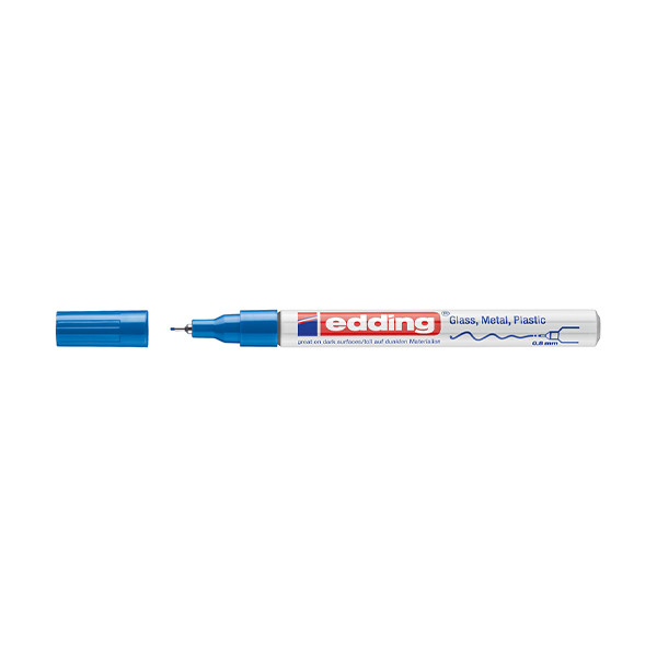 Edding Glansig lackpenna 0.8mm | Edding 780 | blå 4-780-9-003 200628 - 1